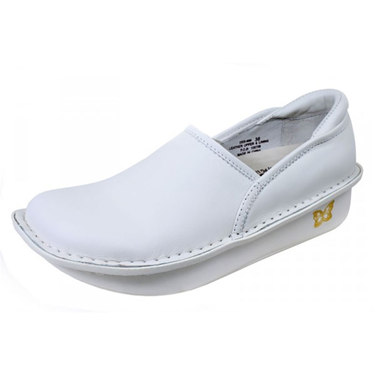 all white leather sneakers for nursing
