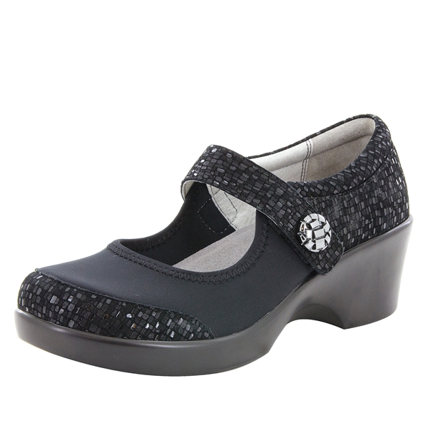 Alegria Shoes - Maya Tile Me More Black