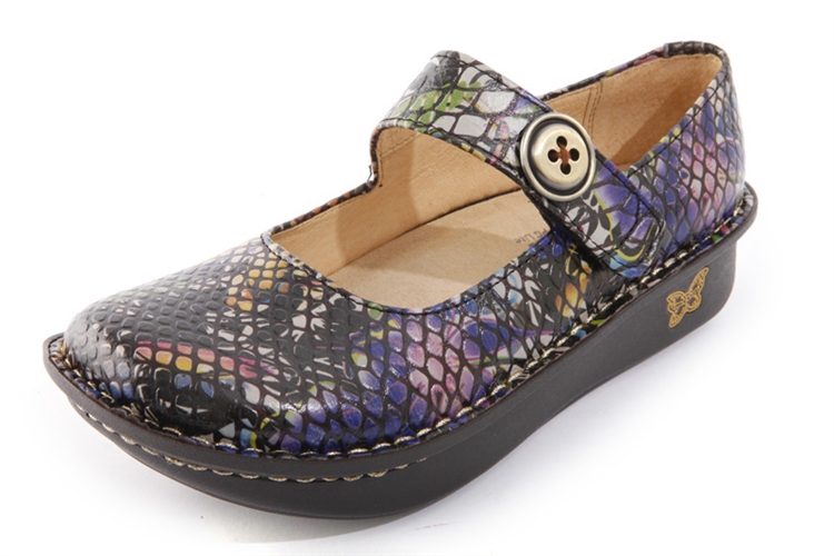 Alegria Shoes - Paloma Purple Multi Snake